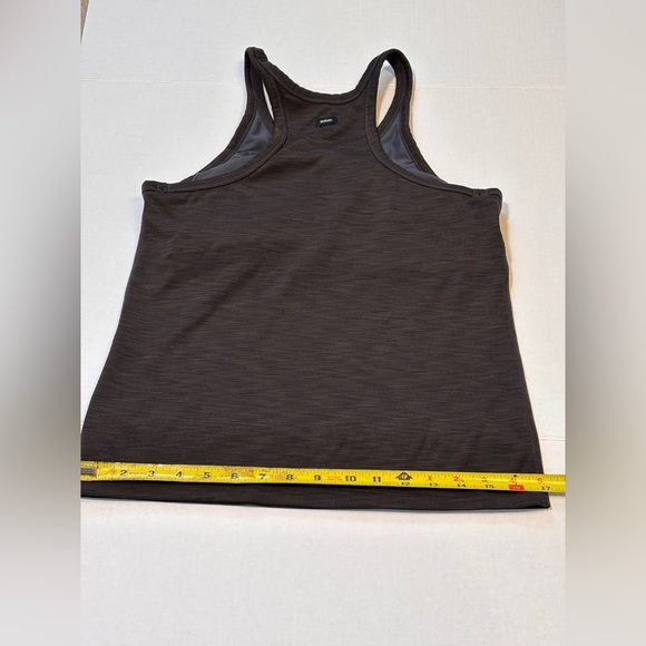 PrAna Active Tank - Built in Bra - Gray/Grey Black Marled - Gym, Hiking , Yoga - Picture 5 of 5